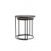 Tallister Side Table Nest-Raw Lead Antique